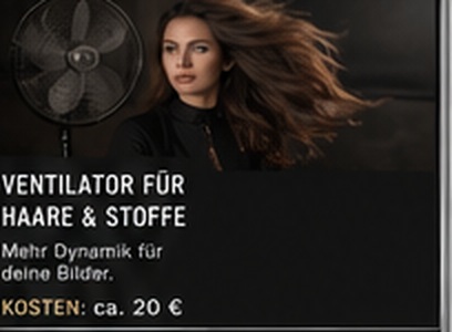 Ventilator für Haare & Stoffe