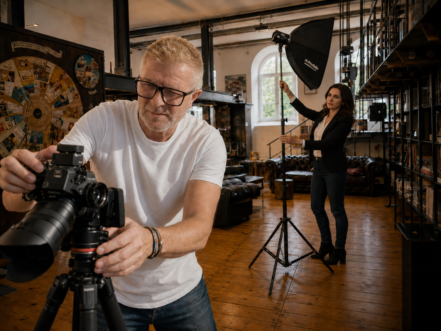 Fotokurs Paar oder Duo Setup im Black Steel Loft