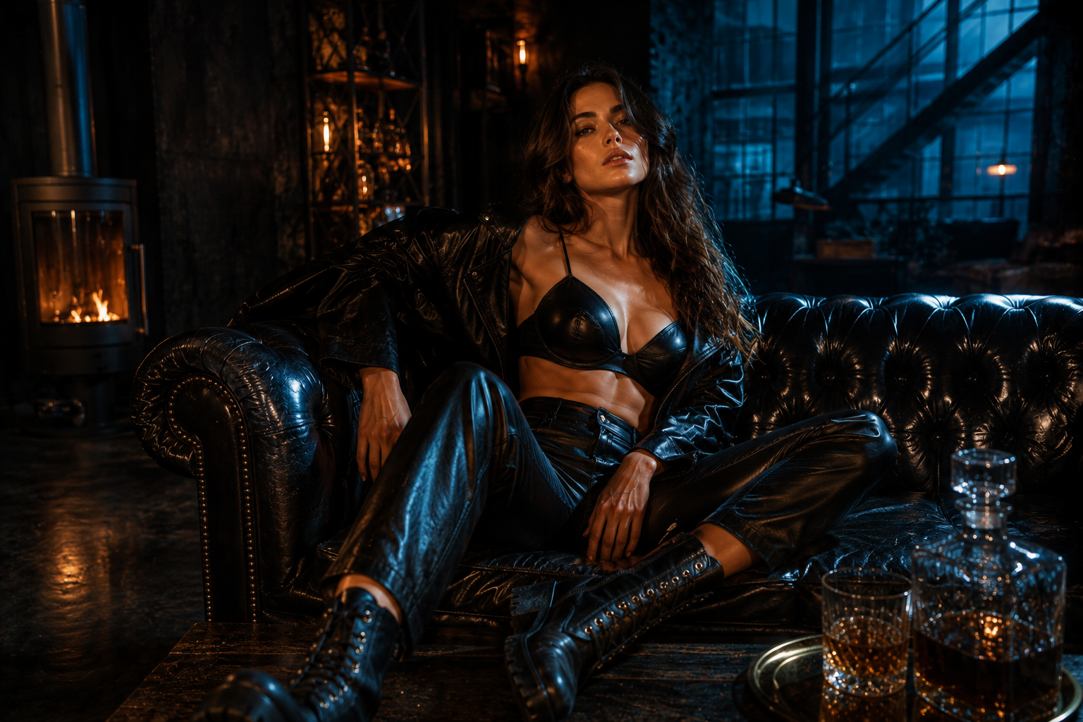Fotokurs warmes Licht gegen kalten Hintergrund im Black Steel Loft