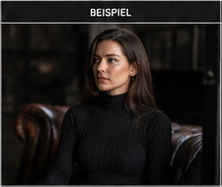 2. 20 € Beispielbild mit Model im Black Steel Loft