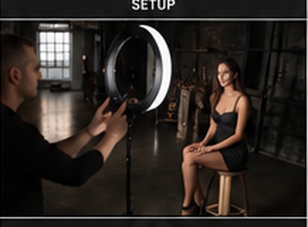 4. Ringlicht Setup mit Fotograf, Licht und Model